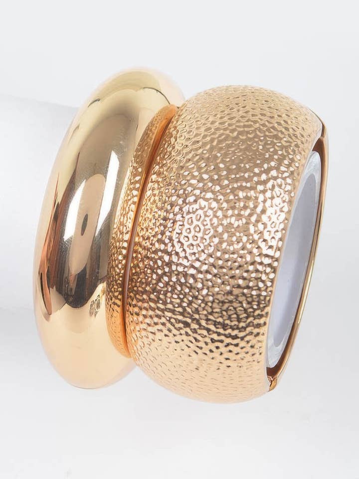 Two Pieces Set Metal Bangle for wholesale by CC Wholesale Clothing