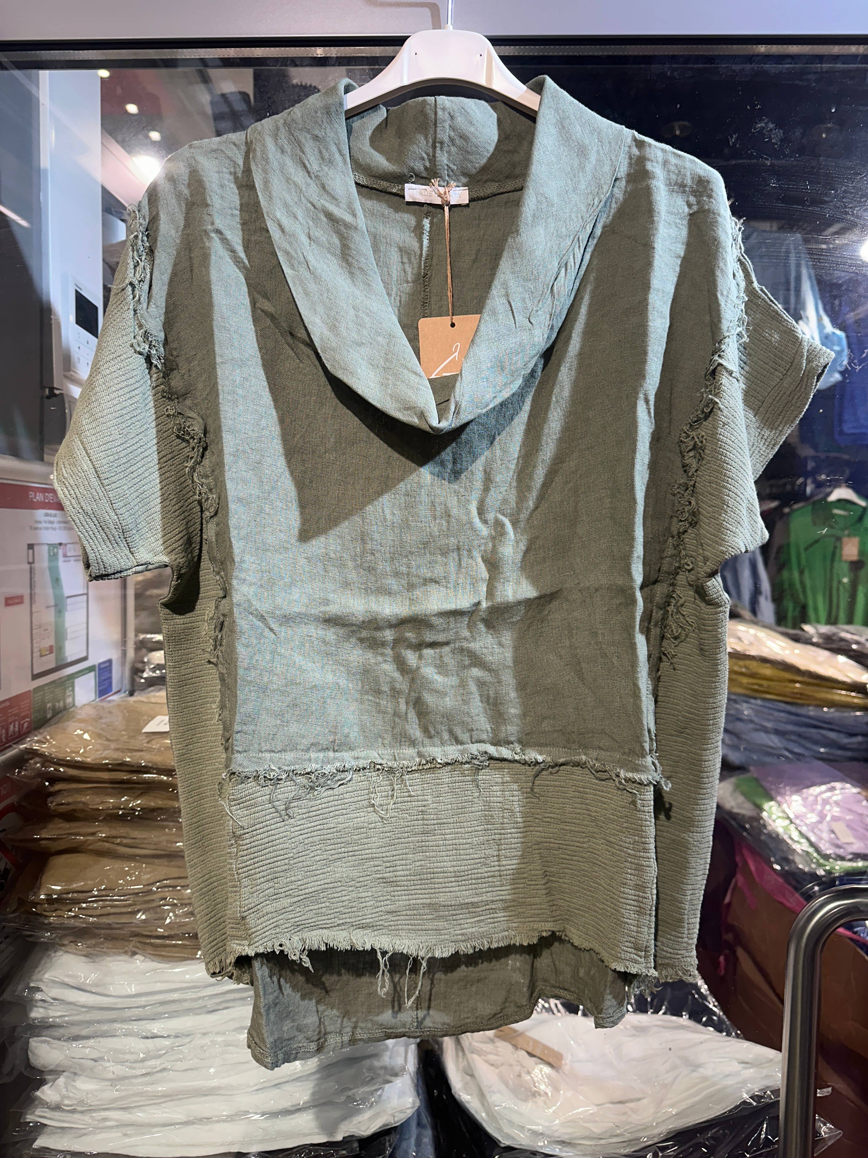 LÉA & LUC – Großhandel Bluse – Damen – 100 % Leinenbluse REF. 462319