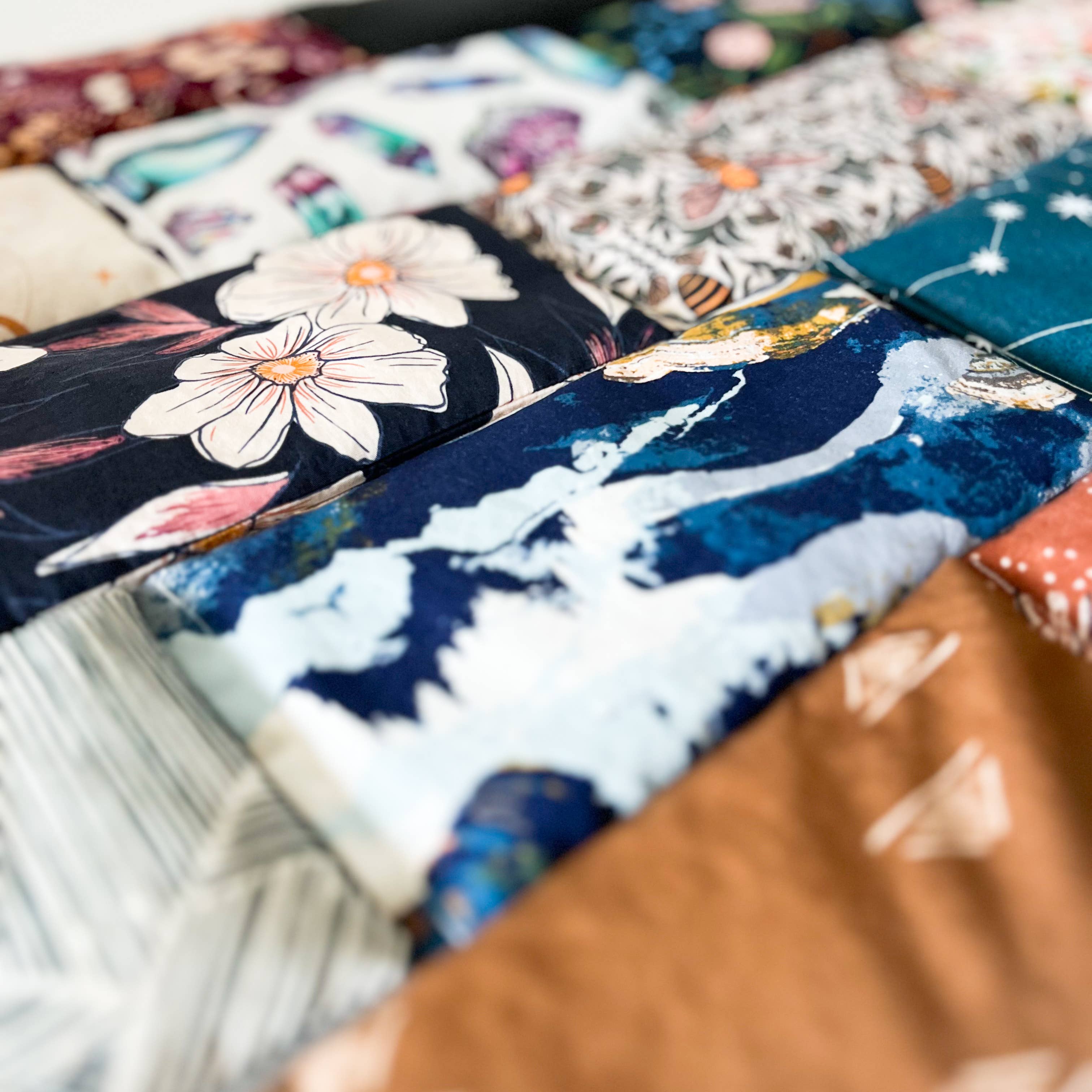 The Bohemian Box Shop - Wholesale Spa/Therapy Pillow - Lavender Eye Pillow - Earth Tone Florals2