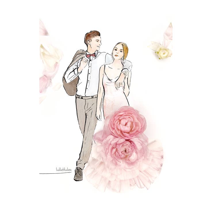 Lütteblüten - Wholesale Wedding Card - Dreamtime - wedding card with envelope | luetteblueten1