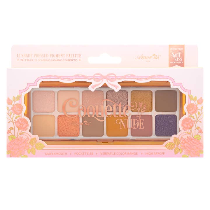 Amorus USA - Wholesale Eyeshadow Palette - Coquette Nude - Pressed Pigment Palette1