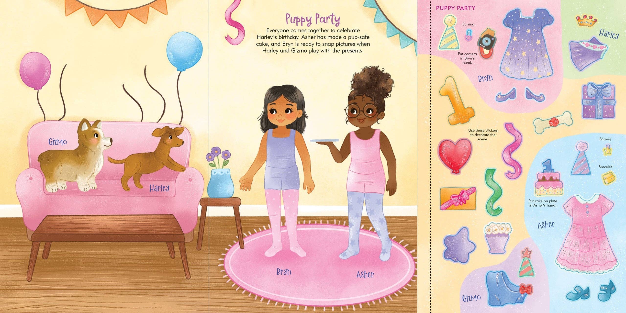 Peter Pauper Press, inc. – wholesale Sticker – Child & baby – Puppies Sticker Doll Dress-Up Book6