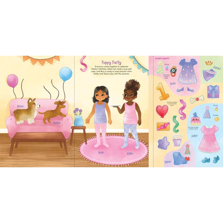Peter Pauper Press, inc. – wholesale Sticker – Child & baby – Puppies Sticker Doll Dress-Up Book6