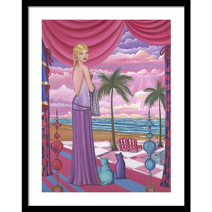 Sharon Tatem Fashion LLC - Wholesale Art Print - Melissa - Framed Print24