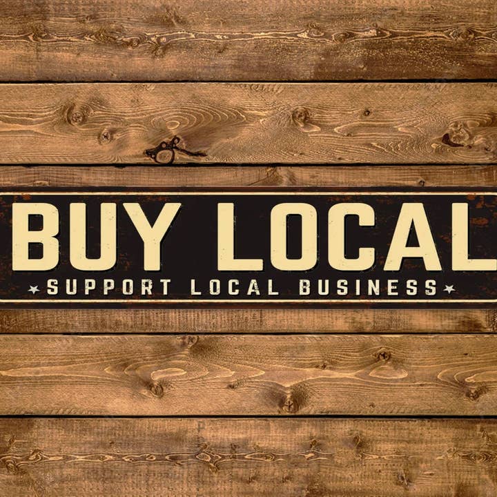 Game Time Prints - Wholesale Sign - Buy Local Street Sign Support Local Businesses Vintage Style