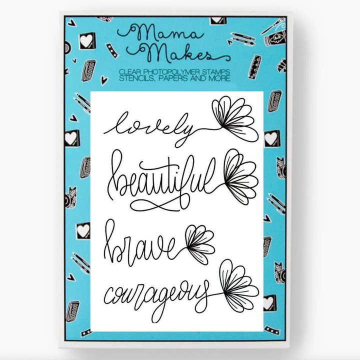 Mama Makes - Word Stems Stamp Set for wholesale by Mama Makes