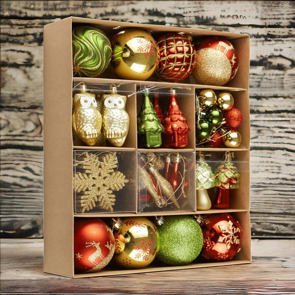 OrnamentallyYou - Vente Lots de décorations - Très grand ensemble de décorations de Noël en forme de forêt enchantée1