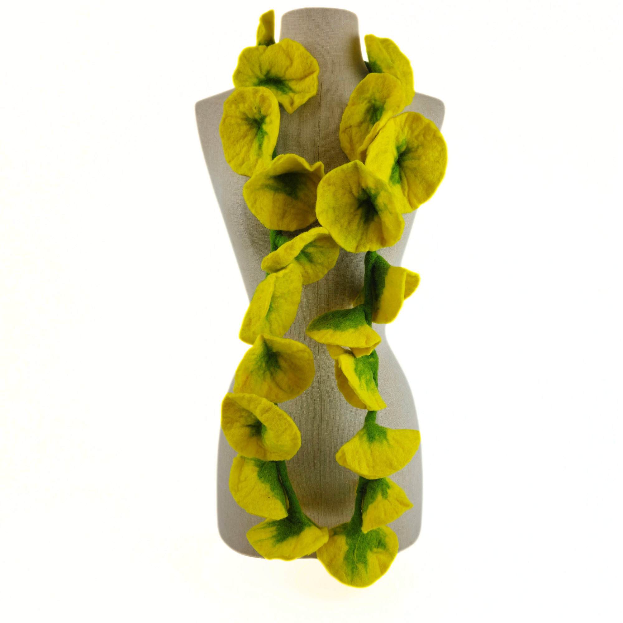 Feltiful - Wholesale Scarf - Women's - 20 Flowers Scarf, Flowers Garland or Wall Hanging0