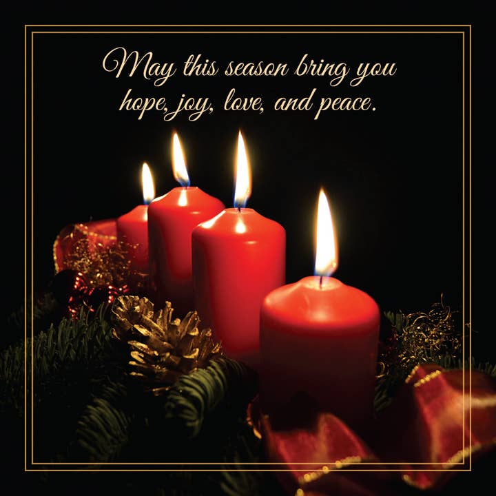 Biglietti di Natale speranza, gioia, amore e pace per la vendita all'ingrosso da parte di Swan River Studios