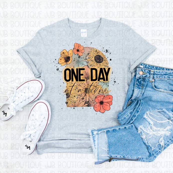 One Day At A Time Tee for wholesale by Rockin’ 5A Apparel