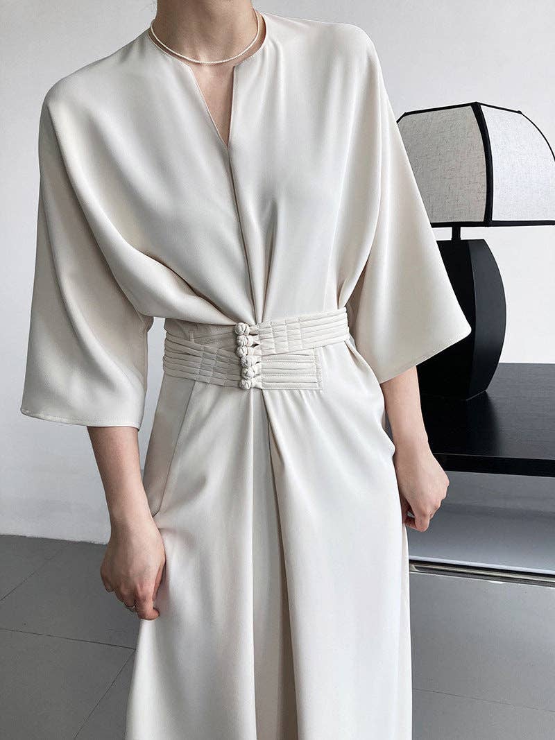Marayn - Vente Robe – femme - 2025 NOUVELLE Robe Noeud Élégante Moderne Chic Touche Chinoise60