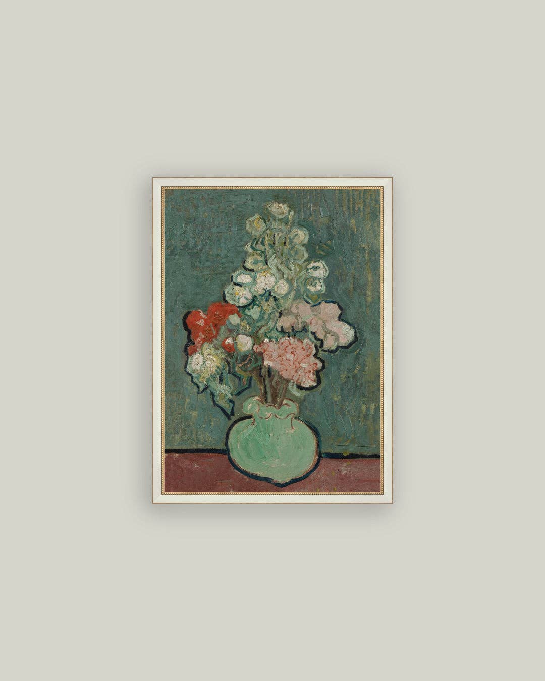 Petal Lane Home - Wholesale Art Print - Green Vase Framed Antique Art1