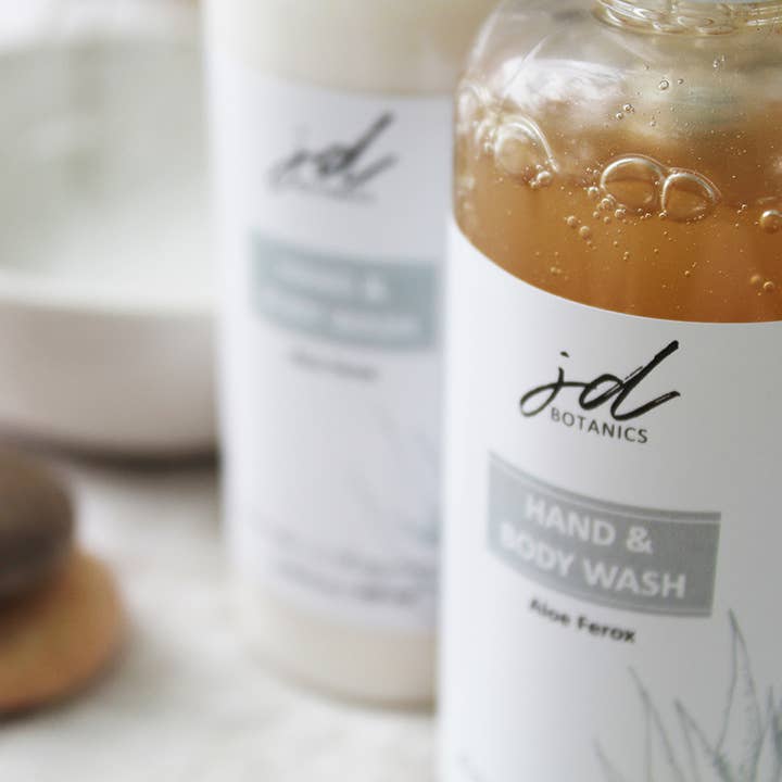 JDBotanics - Wholesale Body Wash/Shower Gel - aloe ferox hand and body wash with lavender and rosemary3
