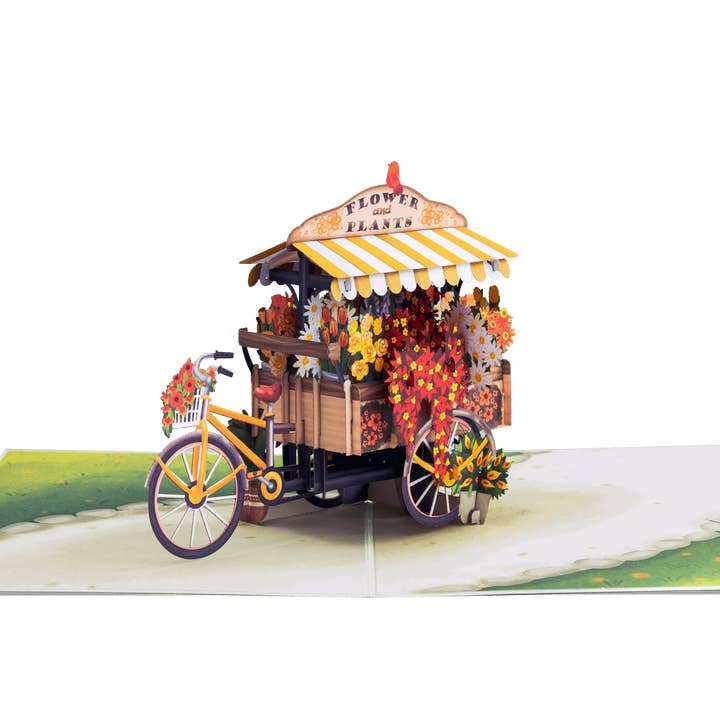 Paper Love - Wholesale Everyday greeting card - Flower Bike Pop Up Card3