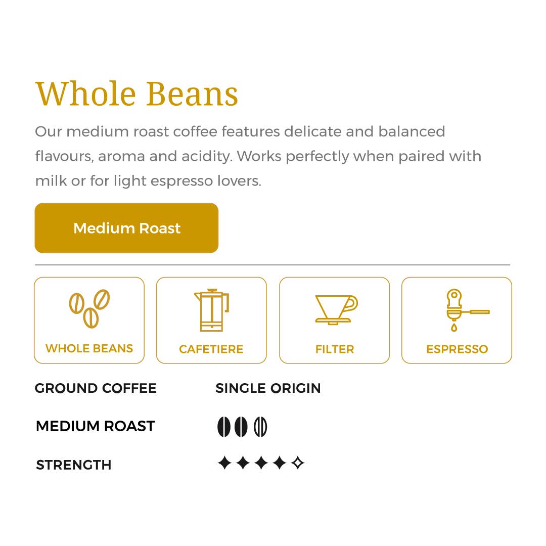 KAHWATI SPECIALITY COFFEE – wholesale Coffee beans – 1kg Whole Beans Coffee - Medium Roast1