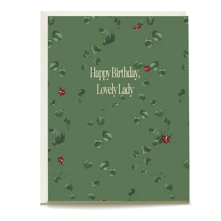 Biglietto di Auguri di Compleanno con Coccinelle per la vendita all'ingrosso da parte di Pen + Pillar