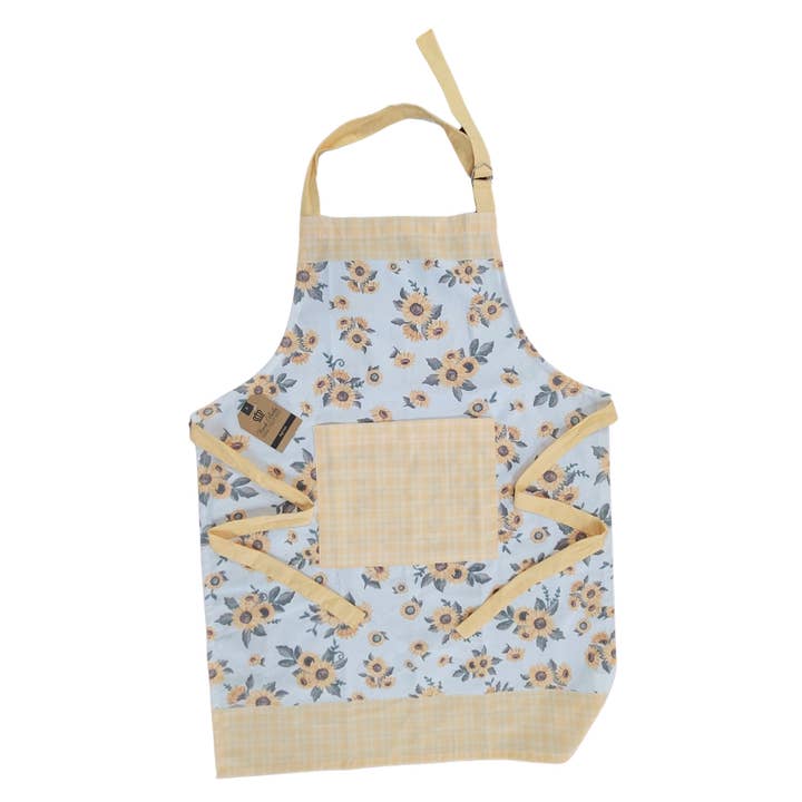 "Down Home" Sunflower-Themed Apron for wholesale by Duke Imports