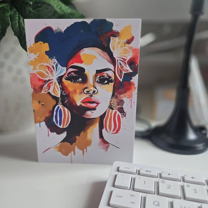 Blacartistry - Wholesale Everyday Greeting Card - Nadeshiko