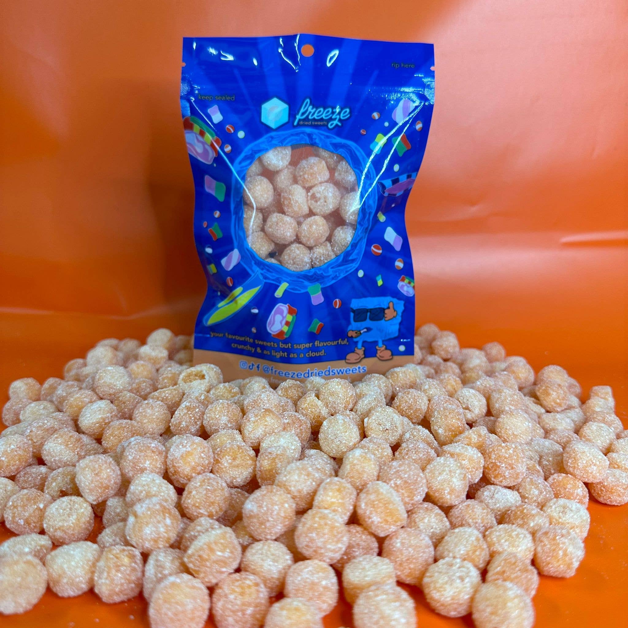 Freeze Dried Sweets – wholesale Boiled sweets – Infinions Iron Brew Squishies 50g - Freeze Dried Sweets1