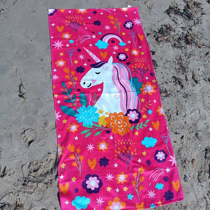 my cocooning - Wholesale Beach towel - Beach towel (beach sheet) "Unicorn", 100% cotton1