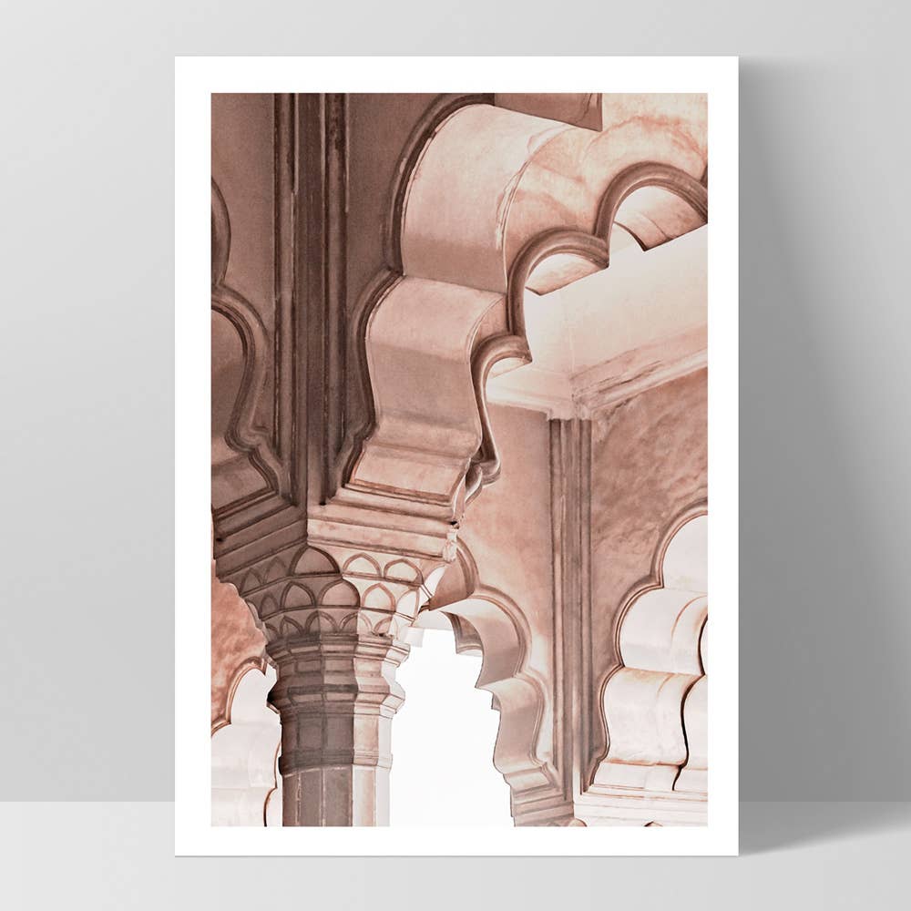 PRINT AND PROPER – Großhandel Kunstdruck – Agra Arches Wandkunst. Ornate India Blush Posterdruck0