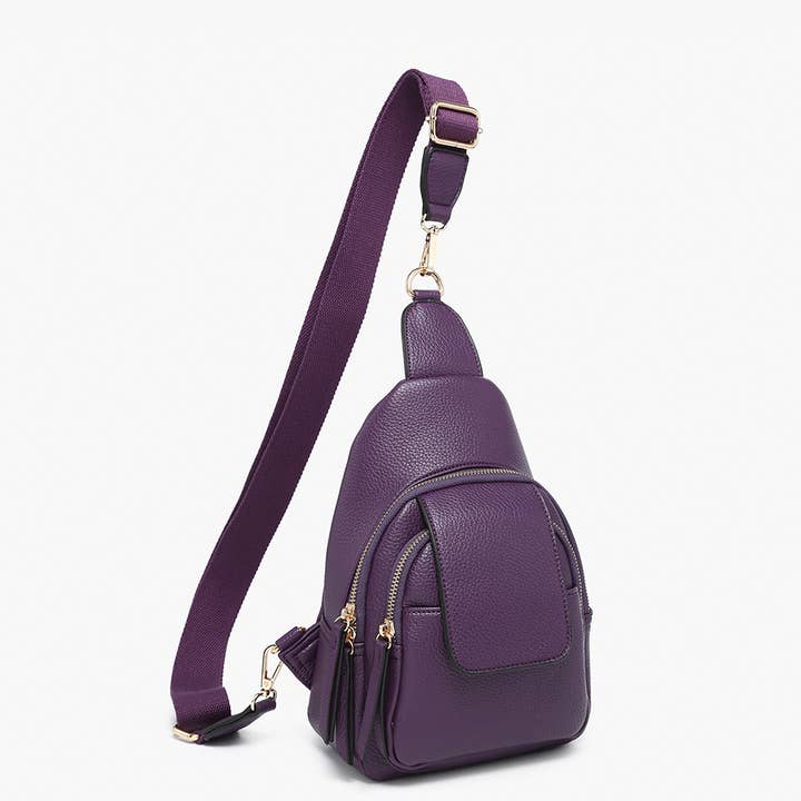 Jen & Co. - Wholesale Crossbody Bag - Women's - M2532 Sophia Sling Bag w/ Flapover Pocket