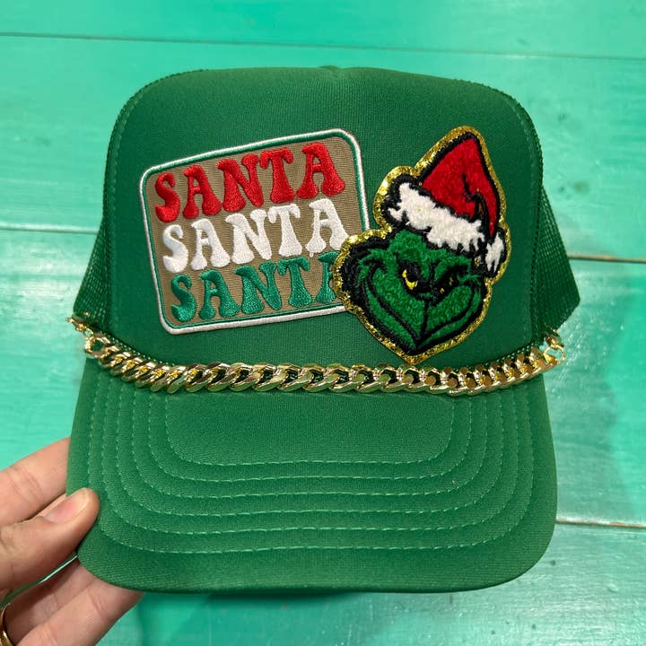 Grinch Christmas Trucker | Christmas Caps| Holiday | Merry for wholesale by Vibes Hat Company