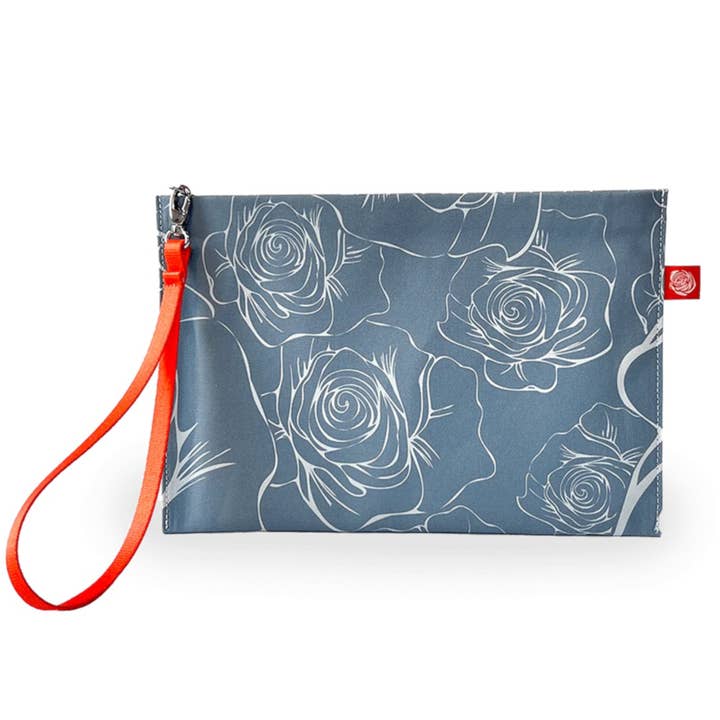 Gallica Canvas Clutch, Bering Sea for wholesale by Lola & Gaia