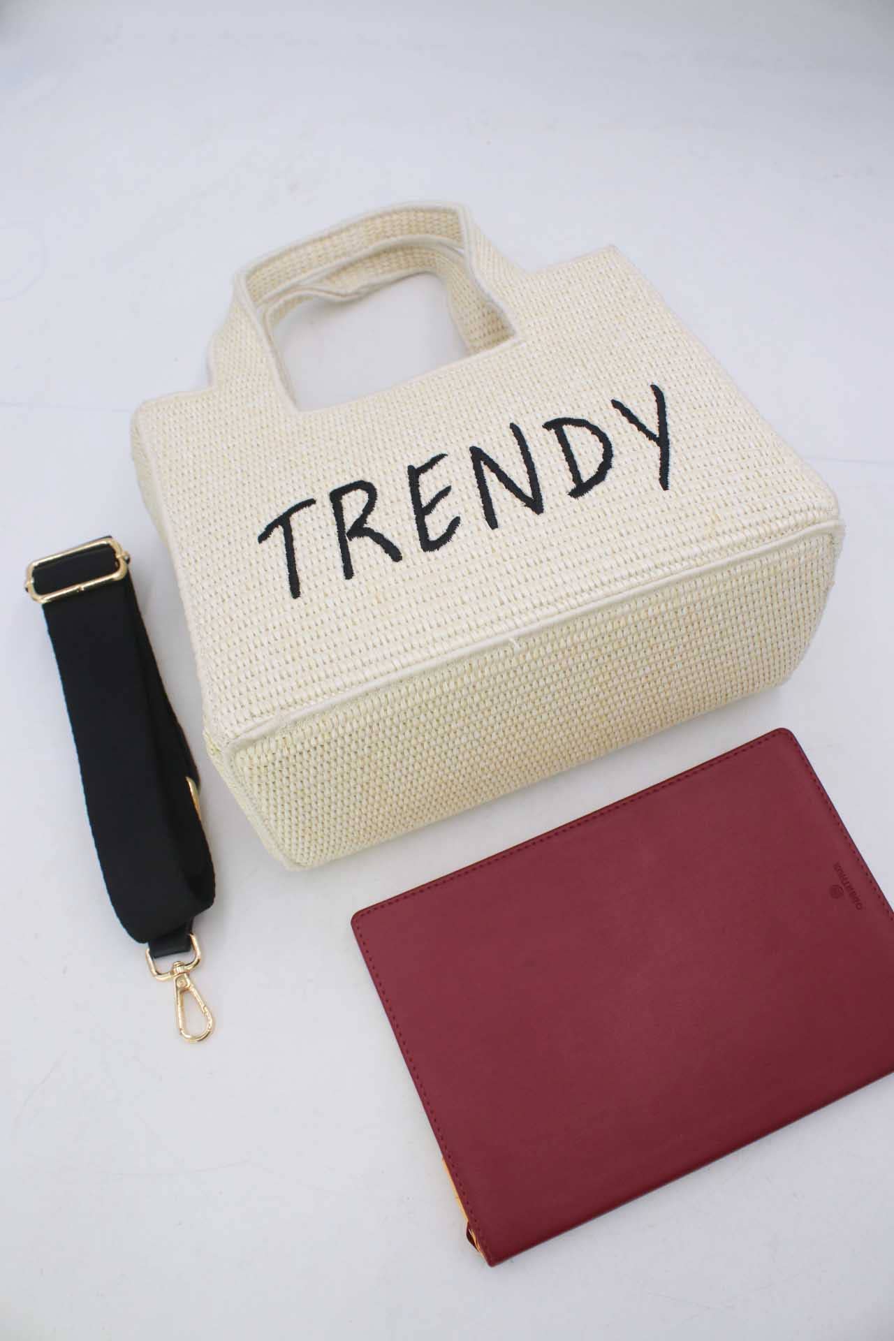 Tom&Eva (F.D.M diffusion) - Wholesale Top Handle Bag - Women's - Minimalist Straw Handbag 24P-608212