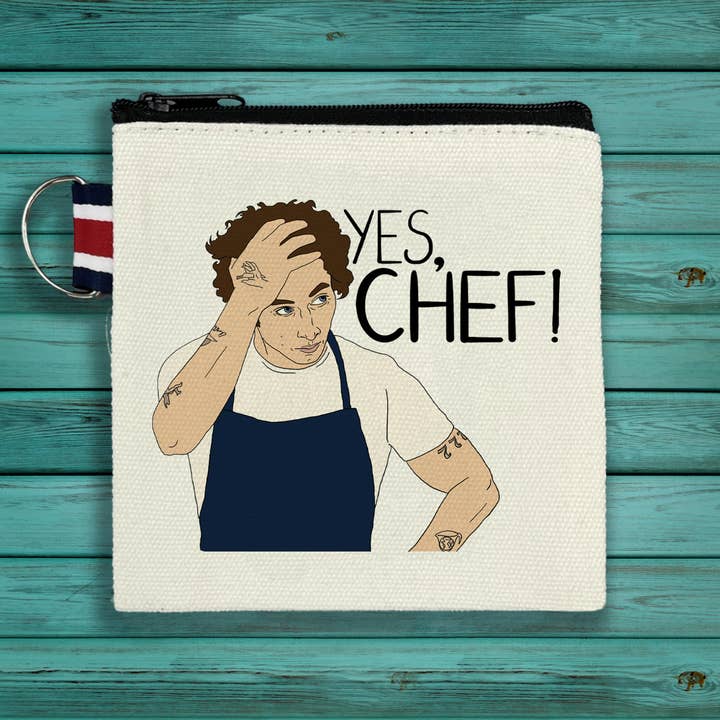 The Bear - Yes, Chef Canvas Pouch for wholesale by Citizen Ruth