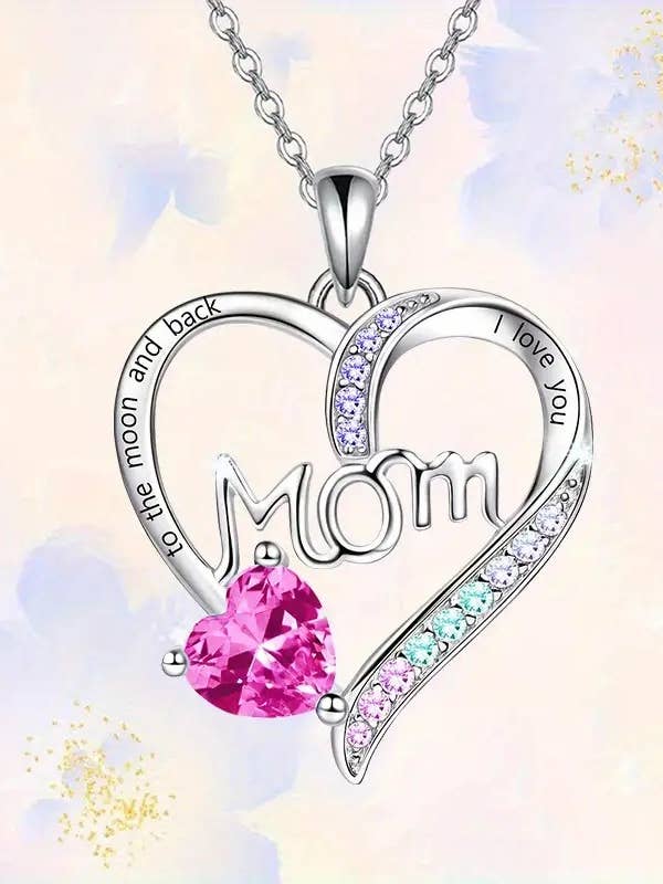Mom Heart Necklace Mothers Day Gift I Love You To The Moon and other Purchase Wholesale day and moon. Free Returns & Net 60 Terms on Faire trending on Faire.