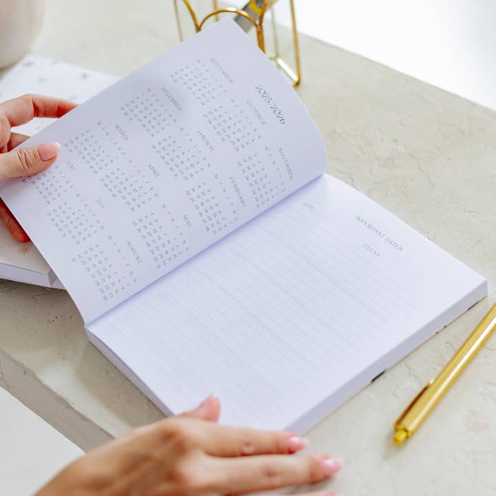 Love & Story Design - Wholesale Planner - Paperback Academic Planner 2025/2026 Blue Serenity2