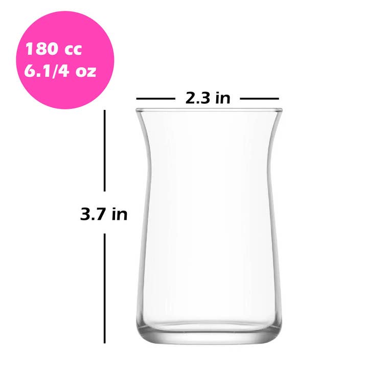 Hakan – Engroshandel Kop – LAV Vera tyrkisk teglassæt, 6 stk kopsæt, 6,1 oz1