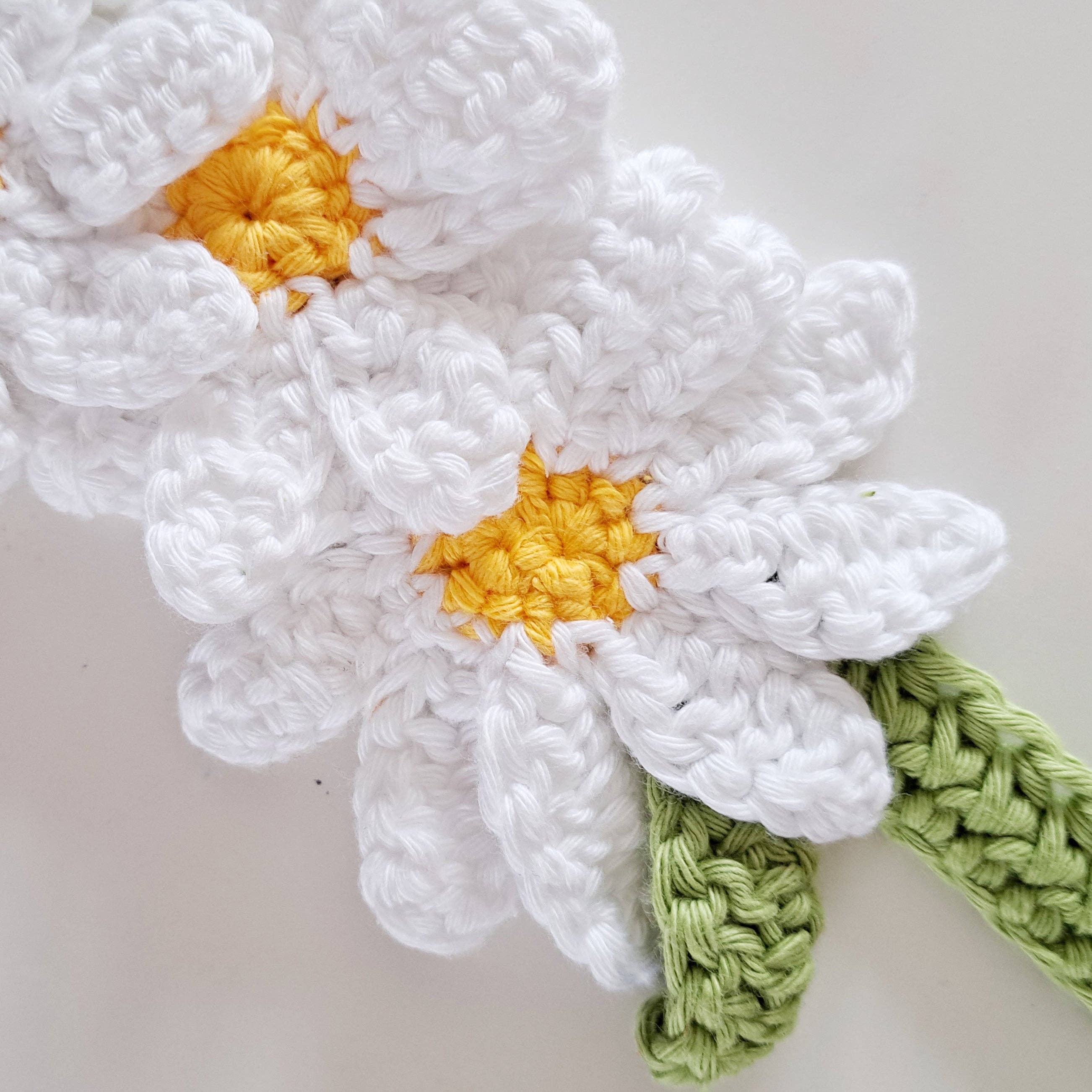The Pigeon's Nest – wholesale Knitting/Crochet Supplies – Daisy Headband Printed Crochet Pattern | Summer Makes1