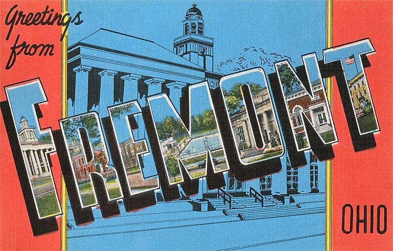 Found Image Press - Wholesale Stationery/Notecard Set - Greeting Card OH-430 Greetings from Fremont0