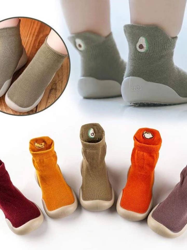 Ozznek Shoes - Wholesale Socks - Baby - Toddler Barefoot Sock Shoes – Flexible, Wide Toe Box-Fruity 11