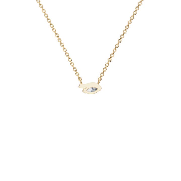 PureYou Jewelry - Wholesale Pendant/charm necklace - 14k Gold Diamond Solitaire Necklace, Lab Diamond Pendant2