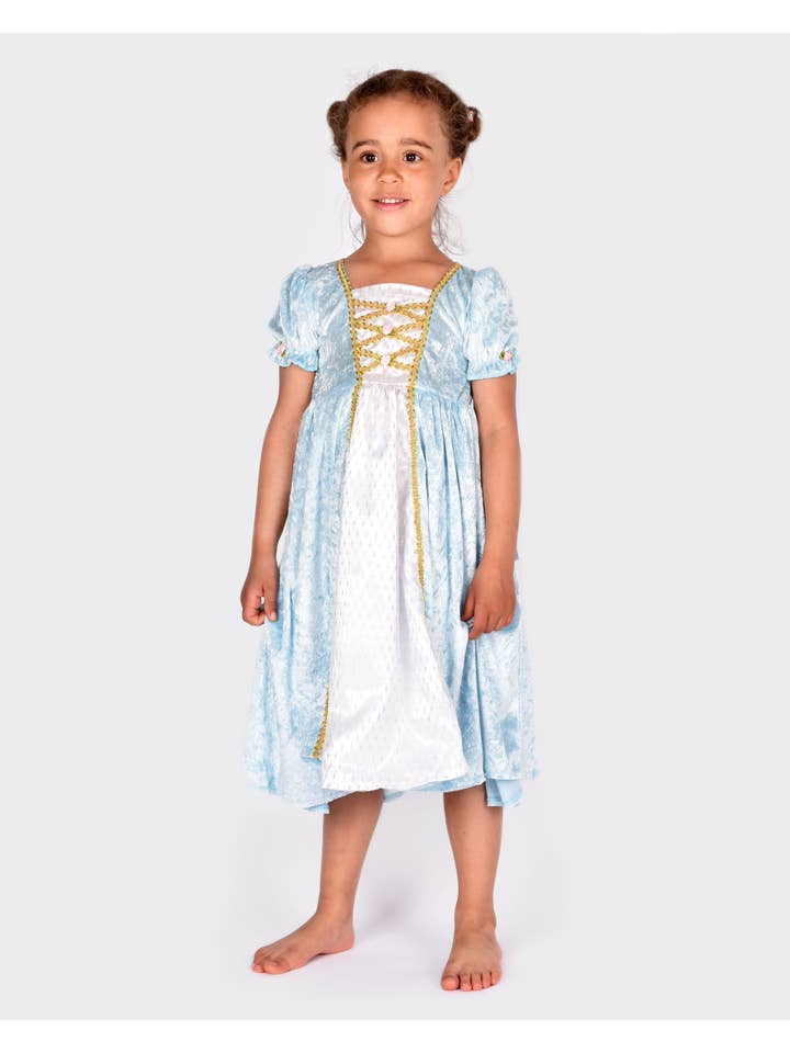 Den Goda Fen – Großhandel Kostüm – Kinder – Princessdress Velvet Hellblau 98-104 Cl 2-4 Jahre4