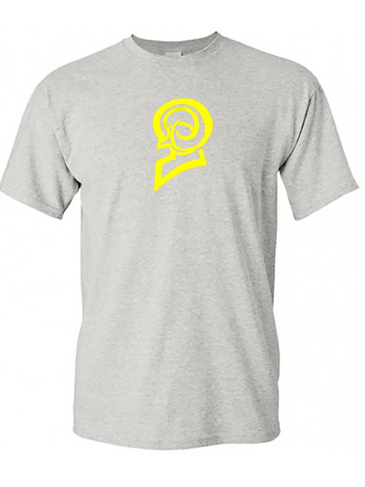 Big Swirl Pocket Ctr Ylw Gry T for wholesale by Gods of Gridiron War