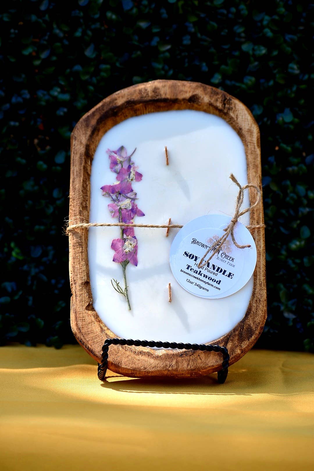 Brown's Creek Honey Farm - Vente Bougie en bocal - Bougie Bol à pâte5