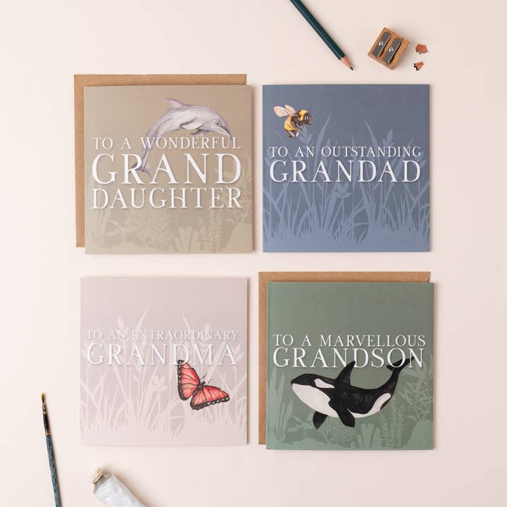 lil wabbit - Wholesale Father's Day Card - Bee Outstanding Grandad card
