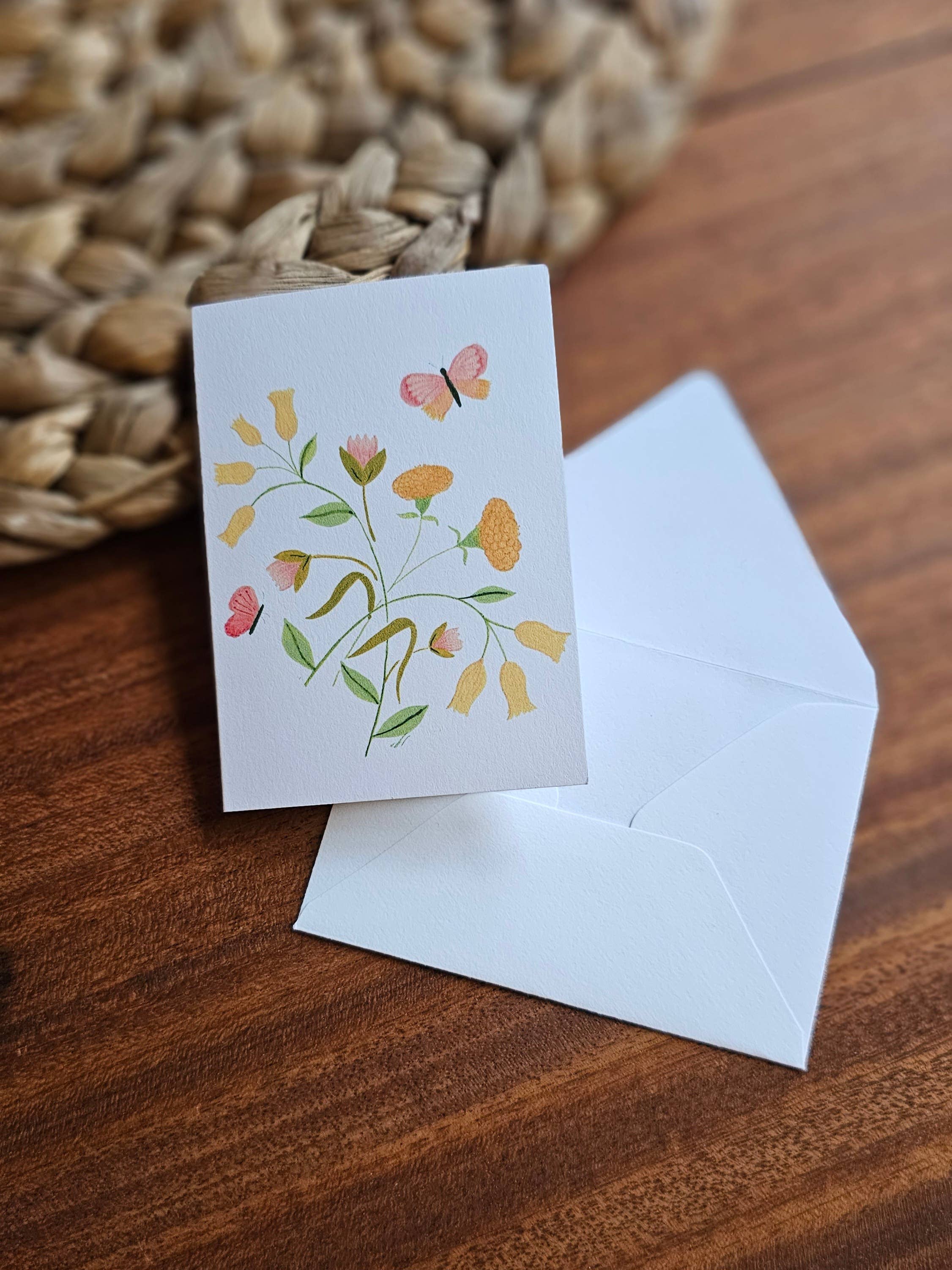 Tulip Design Company - Wholesale Everyday Greeting Card - Butterfly Breakfast Mini Card1