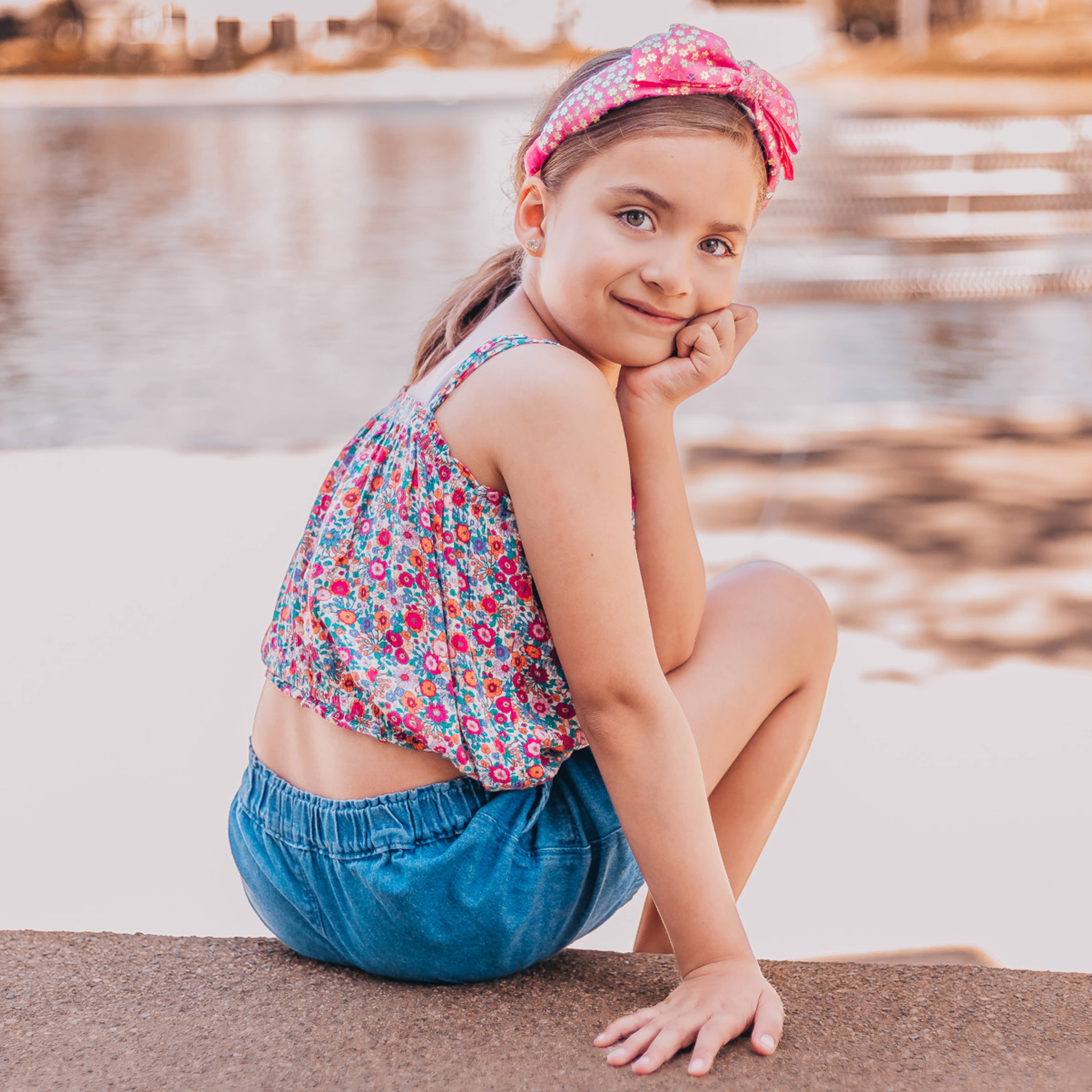 Frog Sac - Vente Serre-tête – enfant - Bandeau à gros nœud - Paillettes à double couche8
