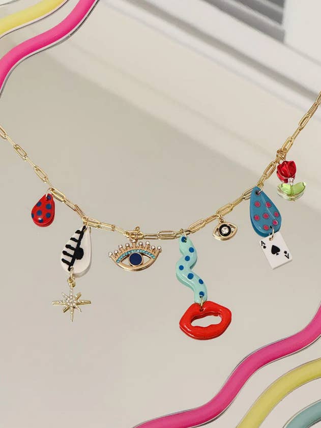 Mystery Face Necklace for wholesale by Delaney and Blu