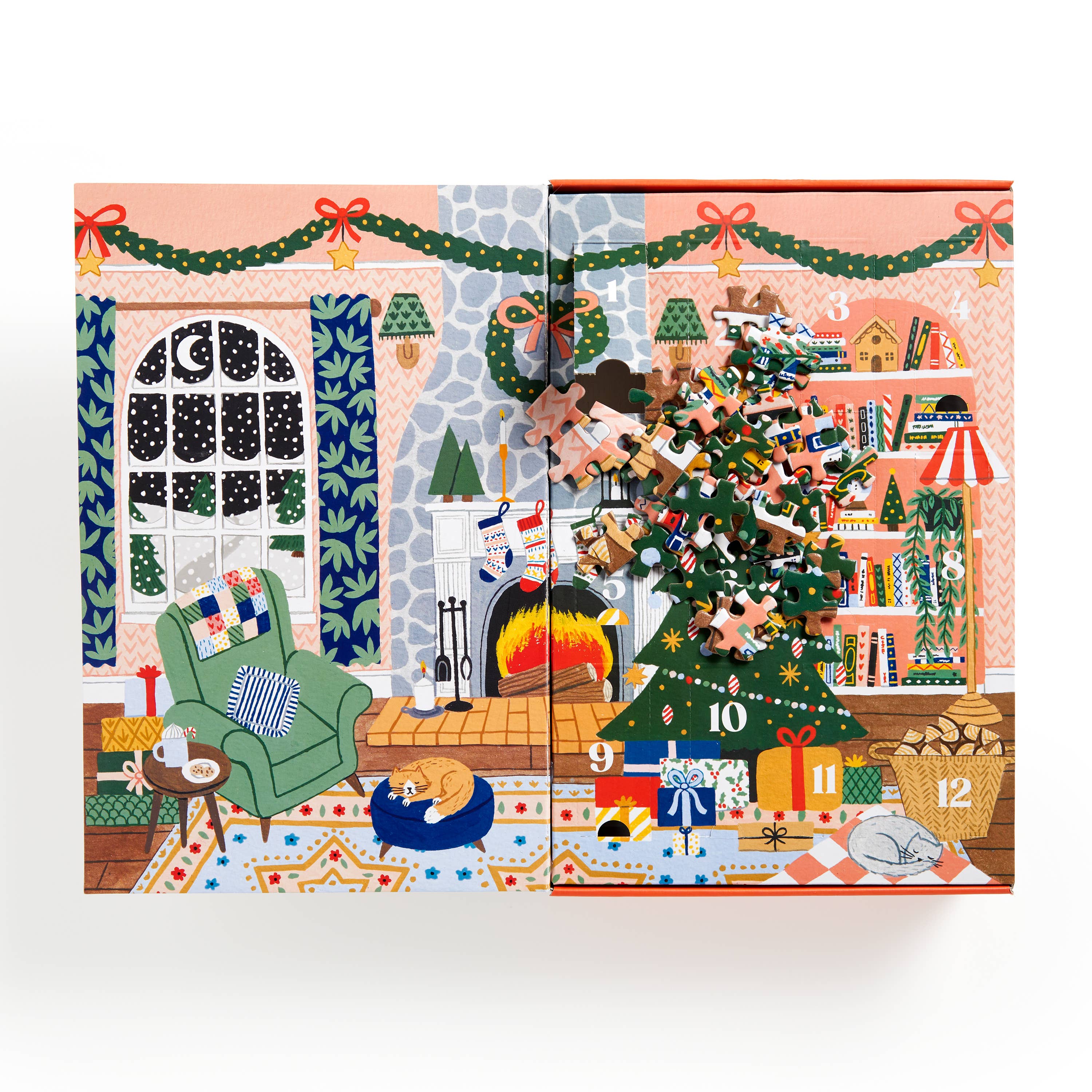 Chronicle Books - Wholesale Puzzle - Adult - Home for the Holidays 500 Piece Advent Puzzle Calendar2