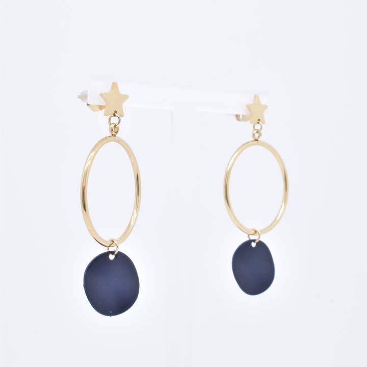 Kapyco - Wholesale Dangle Earrings - EARRINGS - BO100128OR-BL
