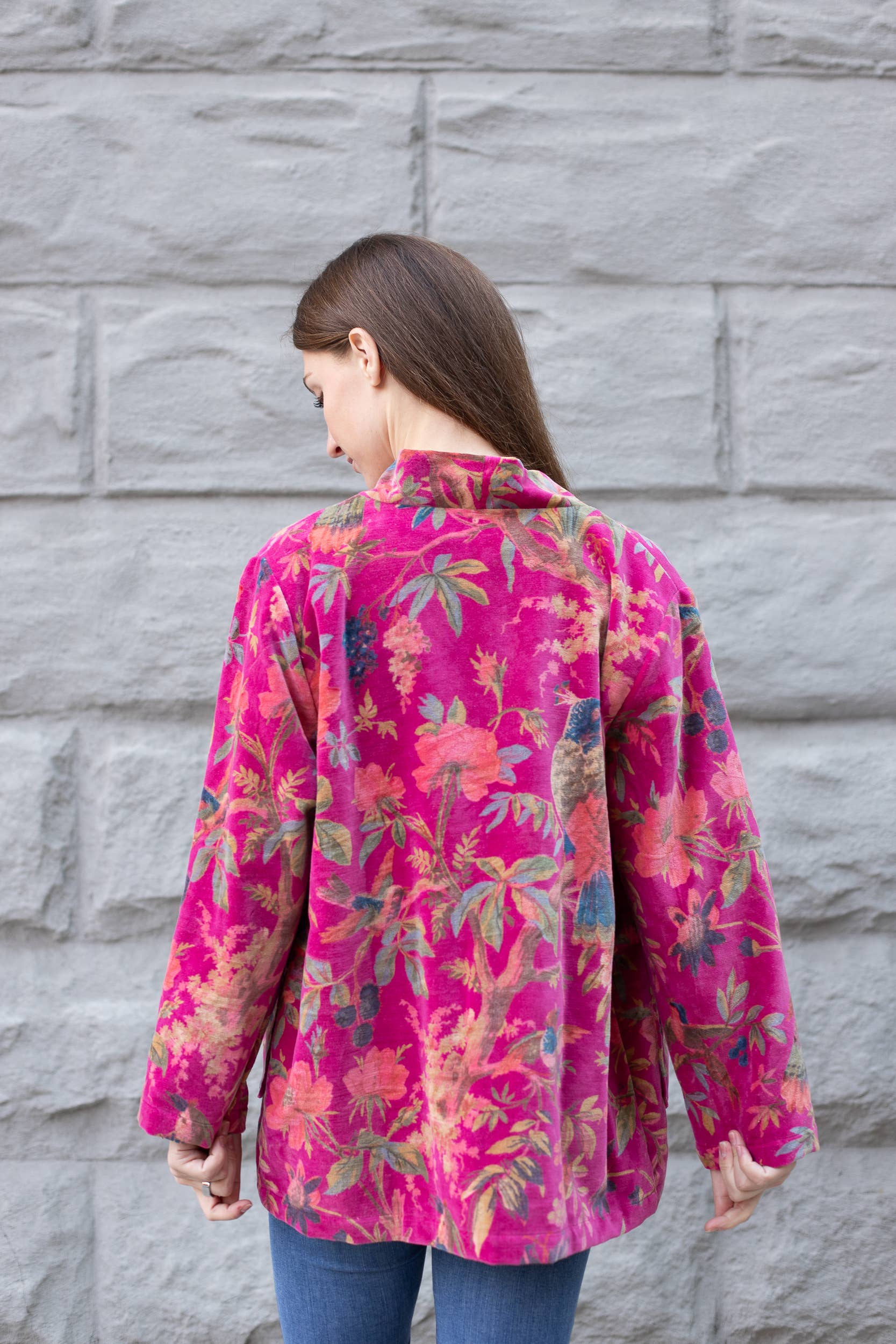 VIKOLINO - Venta al por mayor Kimono - Mujer - Chaqueta larga estilo kimono/Duster de terciopelo0