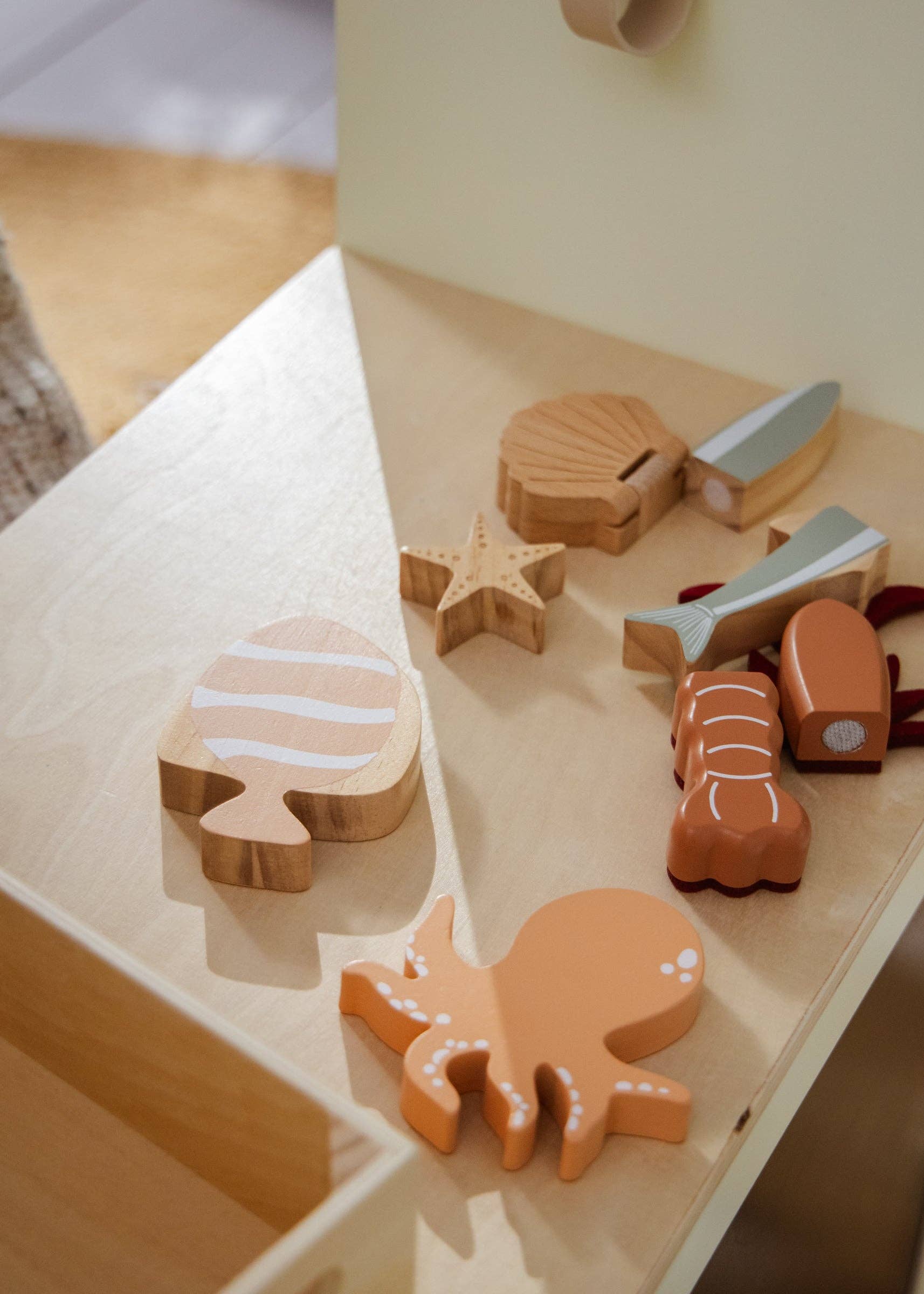 Coco Village - Wholesale Speelgoedset - Kinderen - Houten speelset met zeevruchten5