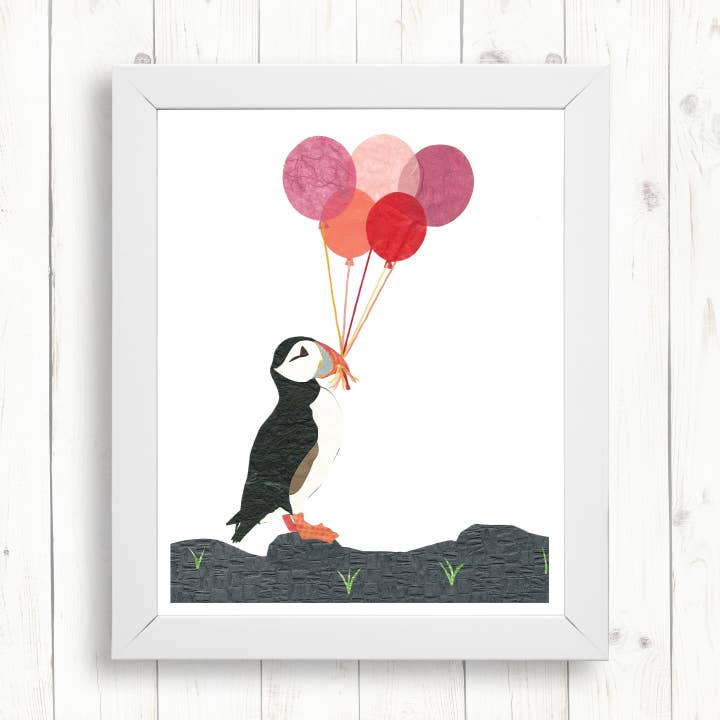 Impresión artística de Puffin para venta al por mayor de Whimsy Spot