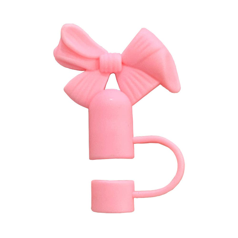 Auraquise - Wholesale Drinking Straw - Bow Straw Topper Fits 10mm Large Tumbler Straws Cute Reusable Dust Cap7